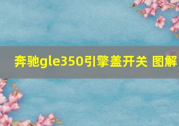 奔驰gle350引擎盖开关 图解